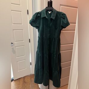 Crown & Ivy Dark Green Tiered Dress